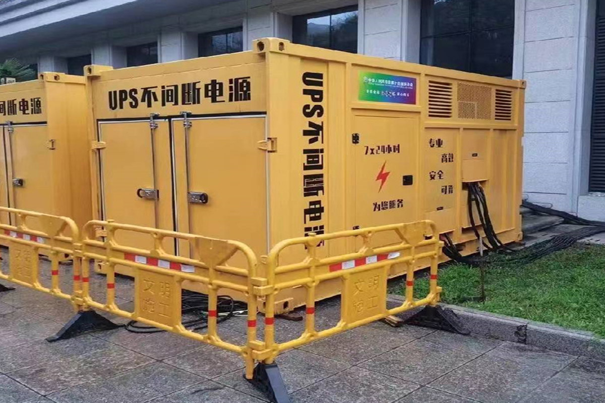 金溪发电机租赁施工现场
